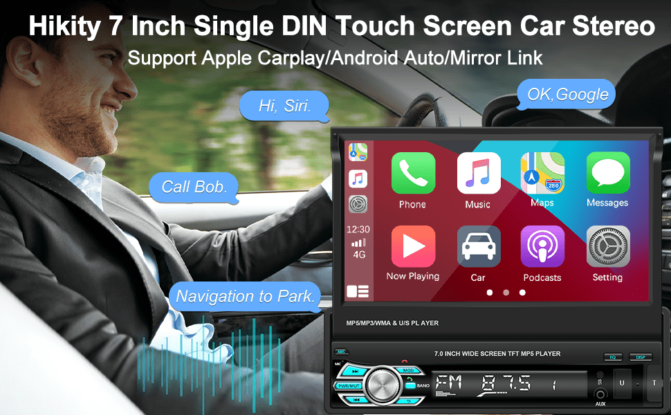 Autoradio 1 Din Carplay Android